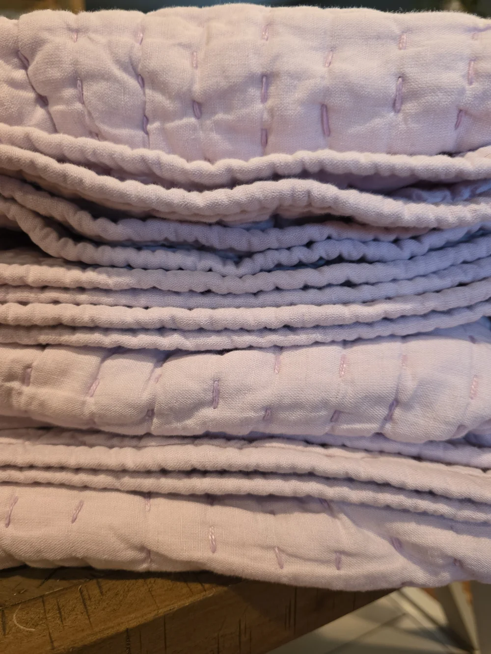 Quince European Linen Cotton Stitch Quilt - Full/Queen - Orchid